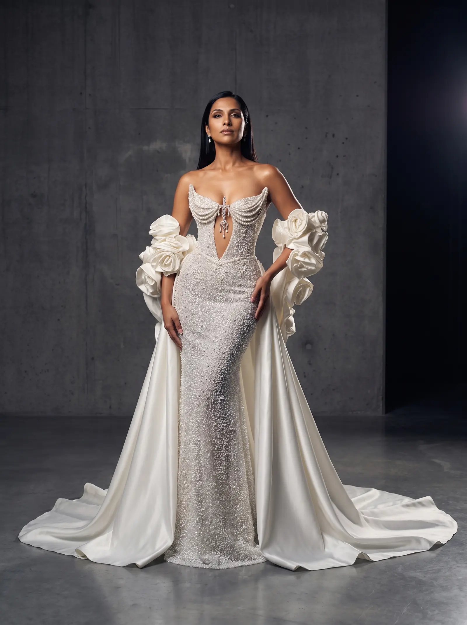 Ivory pearl Eternity bridal gown