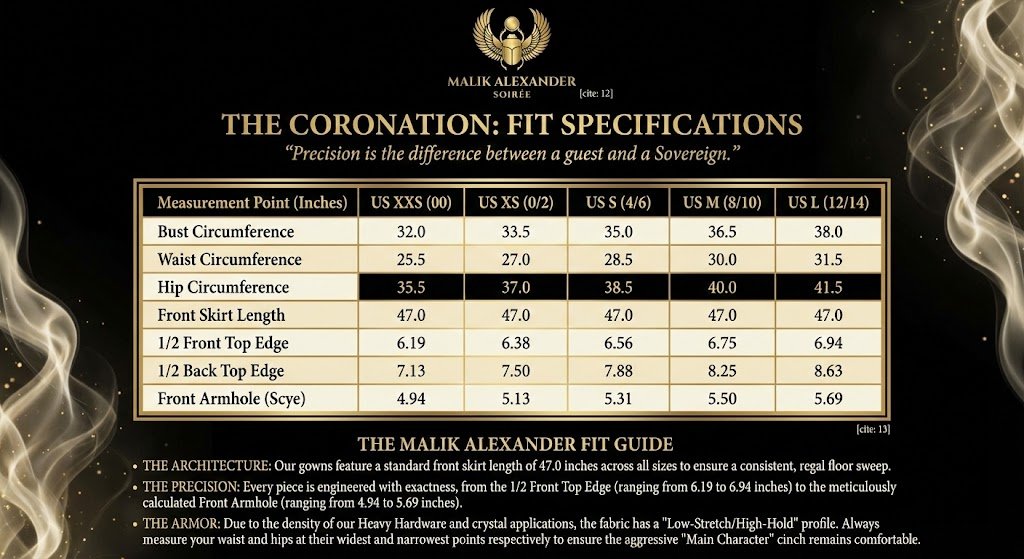 Women's Size Chart - The Coronation